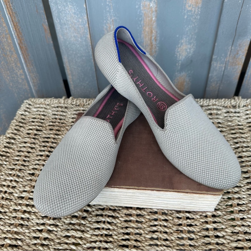 Rothy's The Loafer Linen Double Stitch Sz 9 1/2